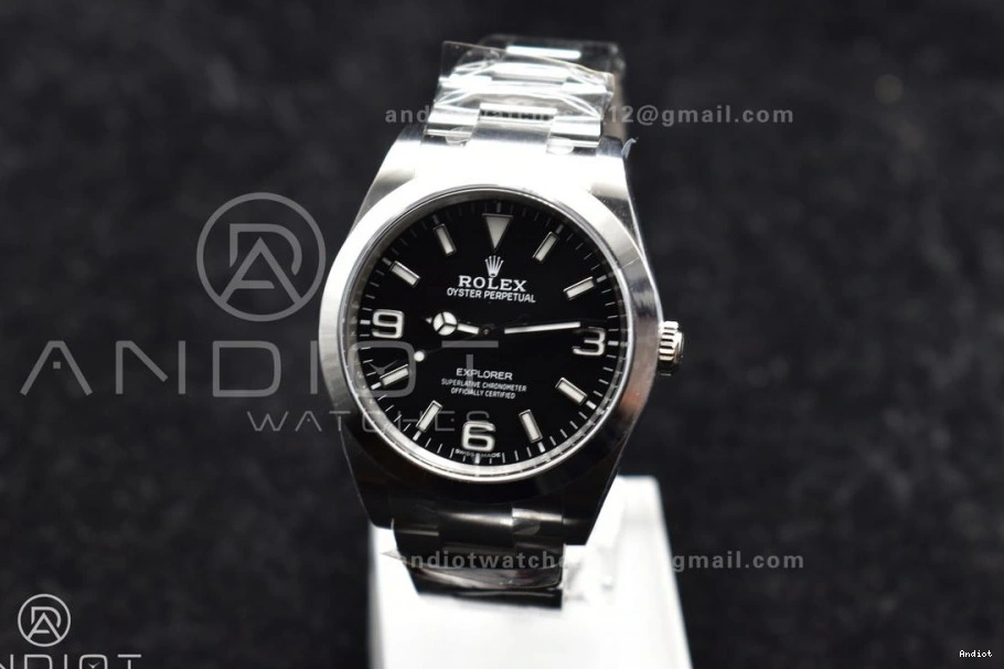 I Best Edition on Clean SS Dial VR3132 Black Bracelet 39mm 214270 Explorer 1:1 1130